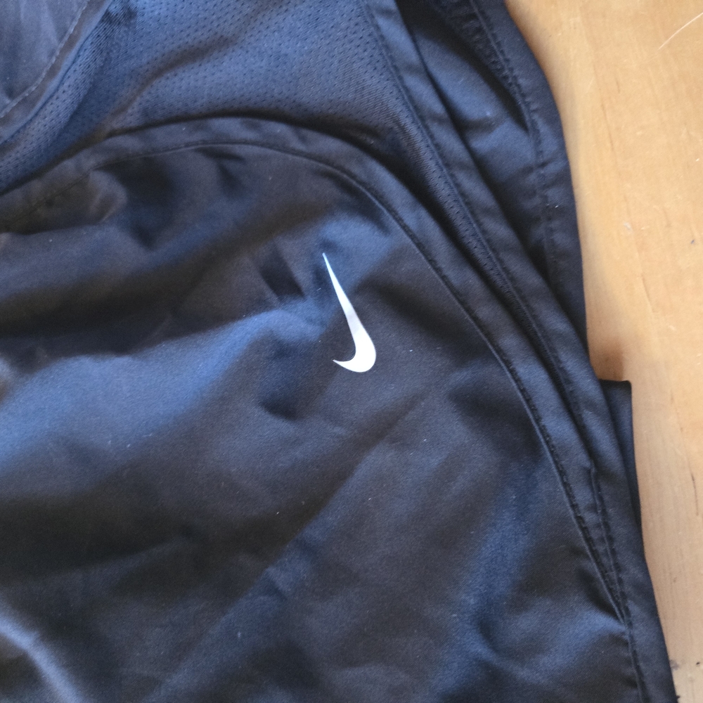 Nike Women’s Navy Athletic Shorts with White Swoosh - Picture 2 of 5